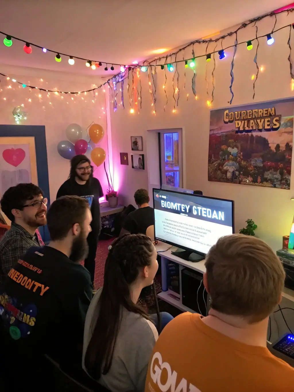 A group of OCV PLAY members participating in a charity stream, raising money for a local cause.